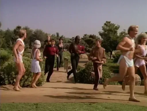 Star Trek TNG group jogging